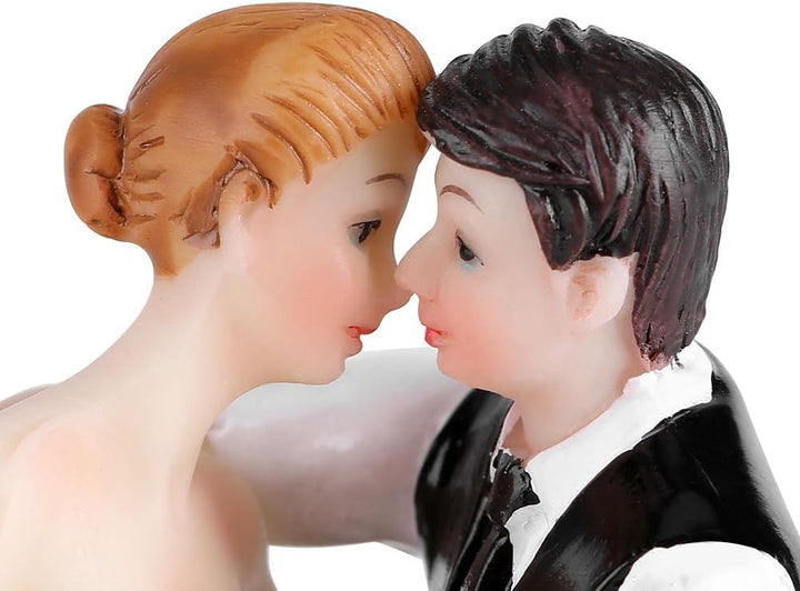 Brautpaar Liebespaar Figuren, Hochzeitstorte Figuren, Paar Braut und Bräutigam Harz Figur Lustige De