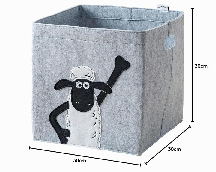 meets Shaun das Schaf Aufbewahrungsbox für Kinder – Filz-Box mit dem kultigen Schaf zum Verstauen vo