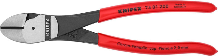 KNIPEX Kraft-Seitenschneider auf SB-Karte mit Kunststoff überzogen 200 mm, 74 01 200 SB 200 mm / SB-