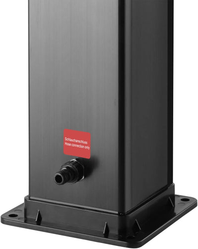 Strattore Solardusche Gartendusche 40 Liter - Warmes Wasser max. 60°C - Ohne Stromanschluss - Mit Fu