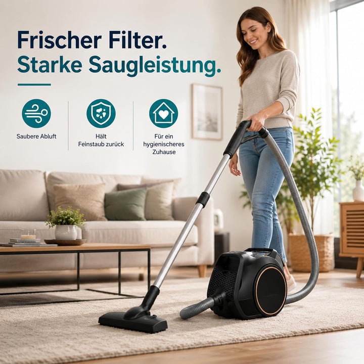 Staubsaugerfilter Filter Set kompatibel mit Miele Boost CX1 Filter und Miele Blizzard CX1 Ersatzteil