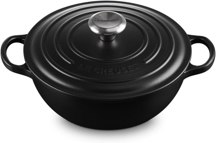 Le Creuset Marmite Bräter Signature 'Mattschwarz' Ø24cm / 3,1L