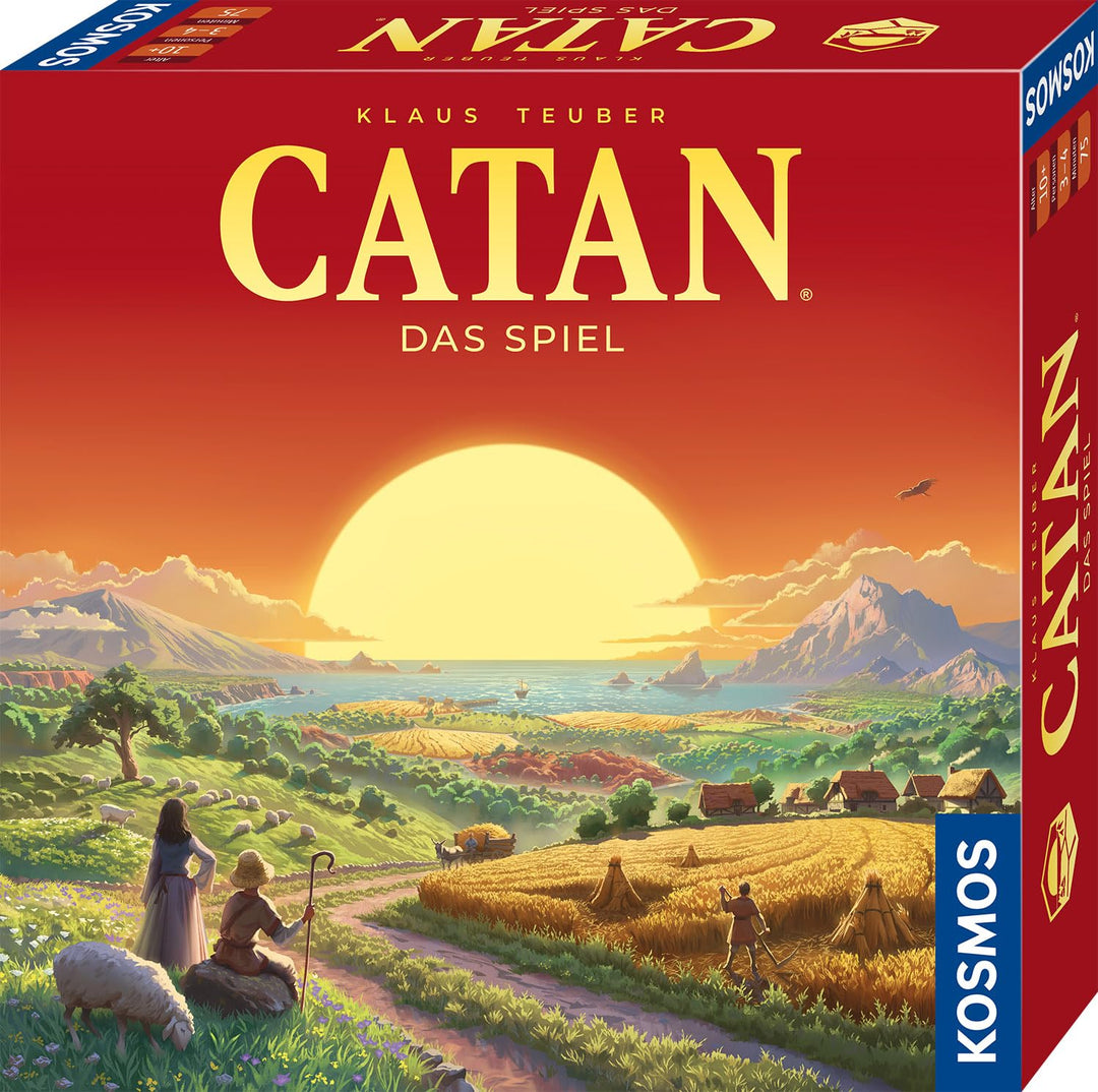 Kosmos 684655 Catan - Das Spiel, Basisspiel Siedler von Catan, Strategiespiel für 3-4 Personen ab 10