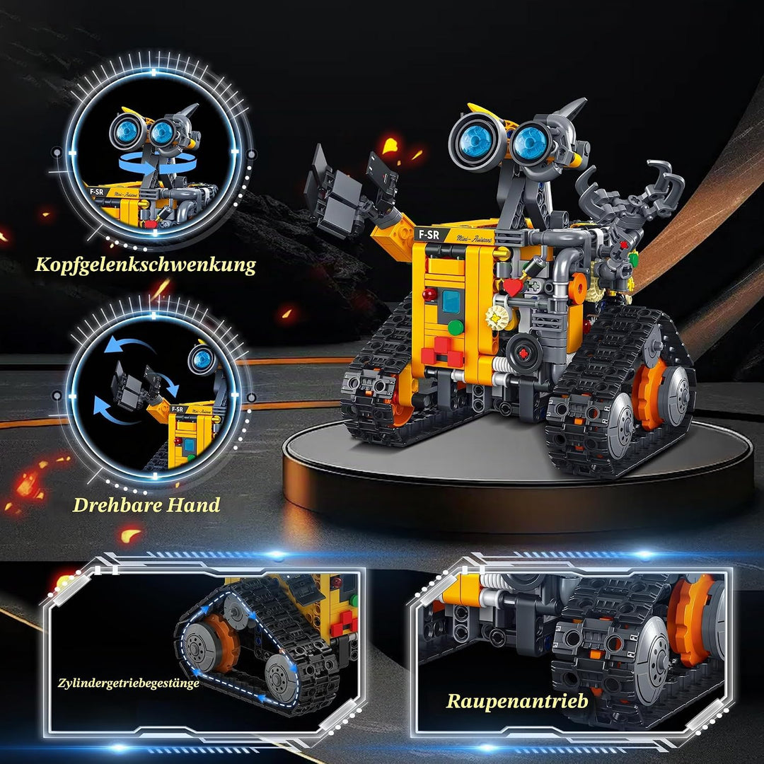 MOJINO Technik ab 5 6 7 8 9 10 11 12+ Jahre Jungen, 4 in 1 Roboter Kinder Roboticset mit App-Fernste