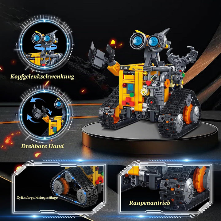 MOJINO Technik ab 5 6 7 8 9 10 11 12+ Jahre Jungen, 4 in 1 Roboter Kinder Roboticset mit App-Fernste