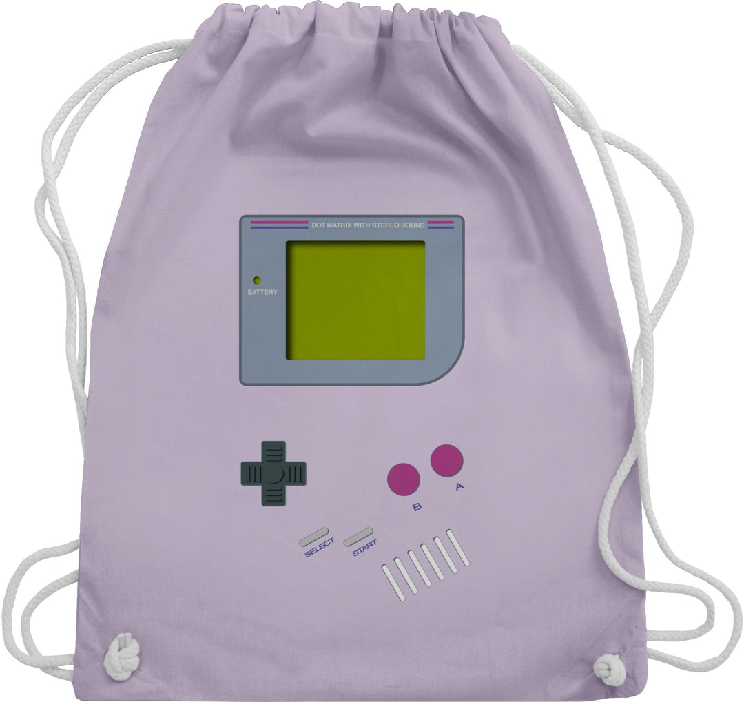 Shirtracer - Turnbeutel Rucksack - Gameboy | Nerds 14 Pastell Lila, 14 Pastell Lila