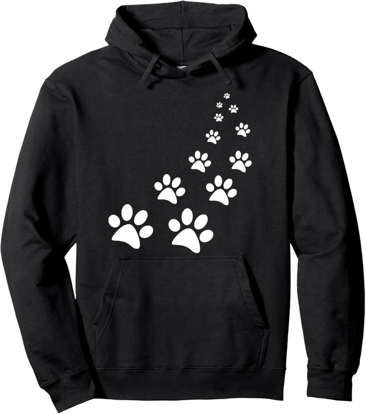 Pfotenabdrücke Hundepfoten Pfotenabdruck Pullover Hoodie