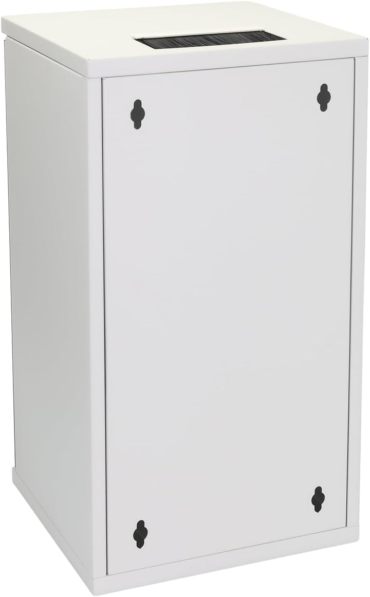 HMF 63412-07 Netzwerkschrank, Serverschrank 10 Zoll | 12 HE | 300 mm Tiefe | Voll montiert | Glastür