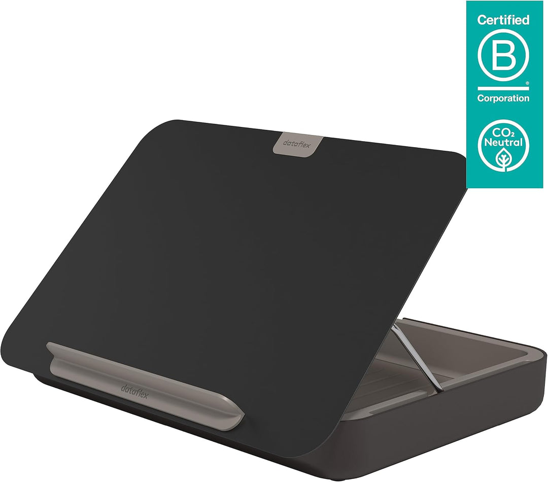 Dataflex Bento® Ergonomische Toolbox 903 Schwarz - Laptop-Ständer, Tablet-Ständer, Dokumentenhalter,