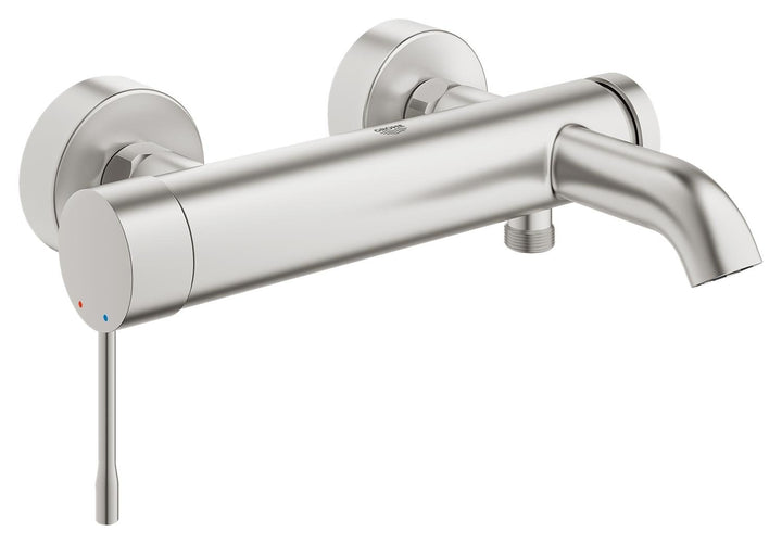Grohe Einhand-Wannenbatterie, DN 15 Wandmontage, 33624DC1 Edelstahl, Edelstahl
