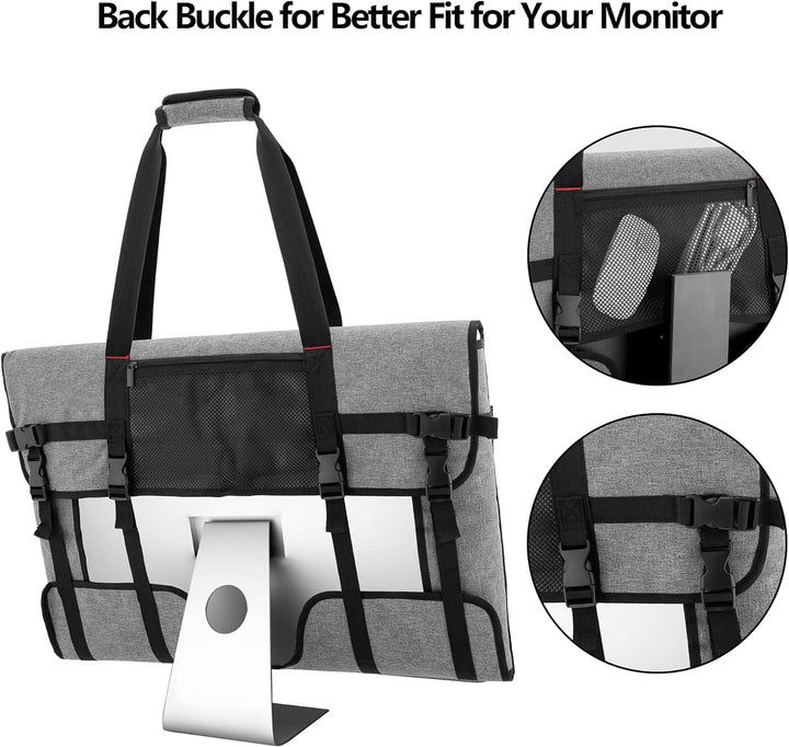 Trunab Monitortasche Schirm-Transport Kompatibel mit iMac 27'', Abdeckung Schutz iMac-Bildschirm Auf