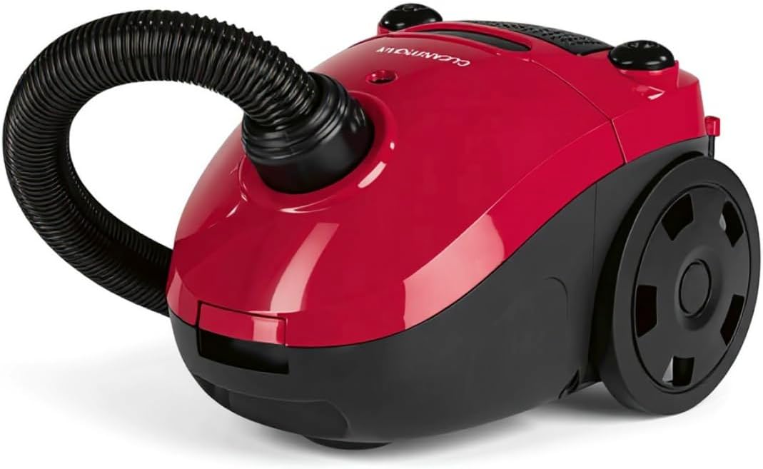 CLEANmaxx Bodenstaubsauger 800W 15kPa Ultra Fusion Saugleistung mit wiederverwendbarem Staubbeutel s