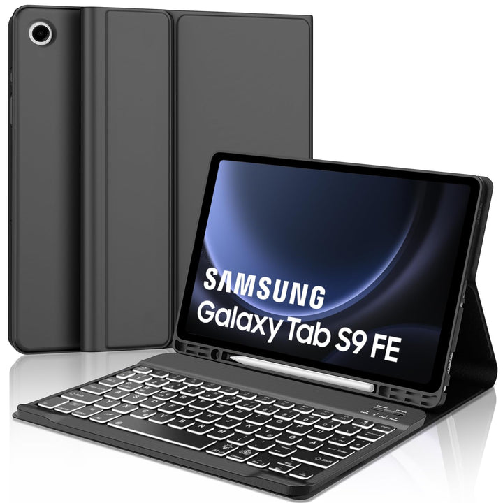 Tastatur Hülle für Samsung Galaxy Tab S10 FE 10.9 Zoll, Kompatibel Samsung Galaxy Tab S9 FE, 7 Farbe