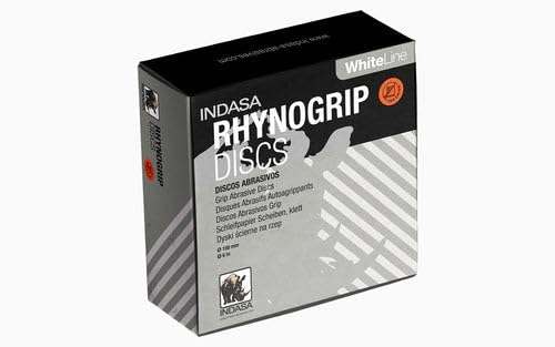 INDASA RHYNOGRIP White LINE 150mm Schleifscheiben Klettscheiben mit 15 Löchern 15H / 50 Stück - Exze