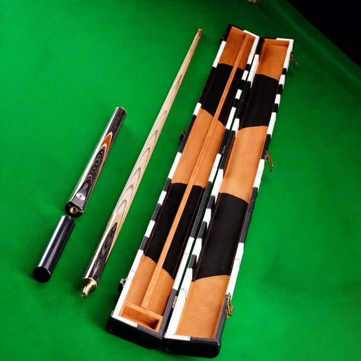 57" Handgemachte 3/4 Jointed SnookerQueues with PU Köcher Tasche oder Queue-Koffer B, B