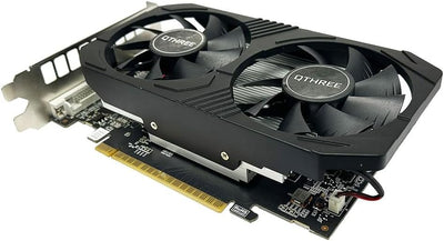 QTHREE GTX 1050 Ti 4GB Grafikkarte, 128-bit GDDR5, DisplayPort HDMI DVI, Computer GPU, Video Card fo