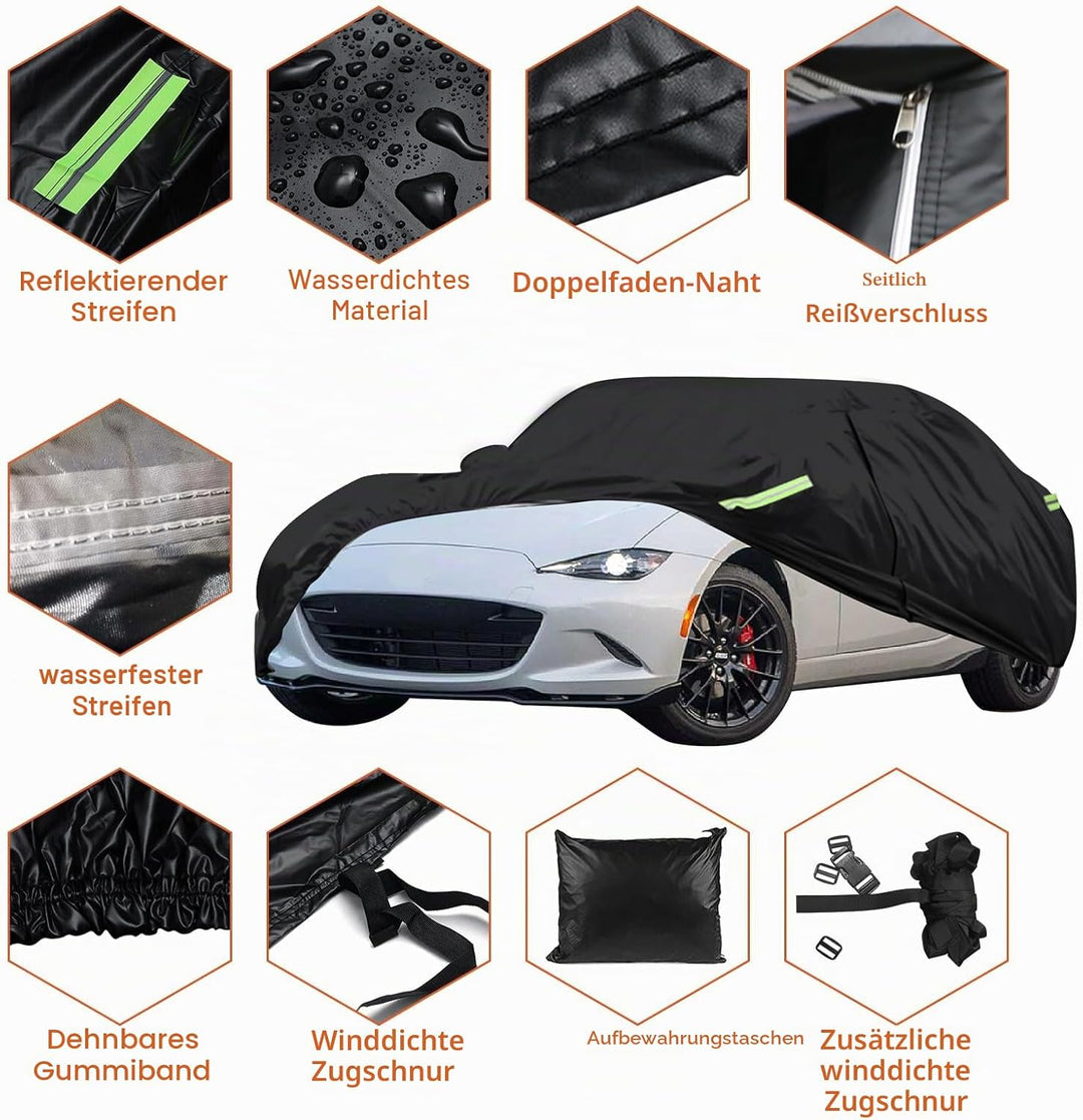 wasserdichte Autoabdeckung für Mazda MX-5 NA NB 1989-2024, Outdoor Allwetter Vollgarage für MK1 MK2
