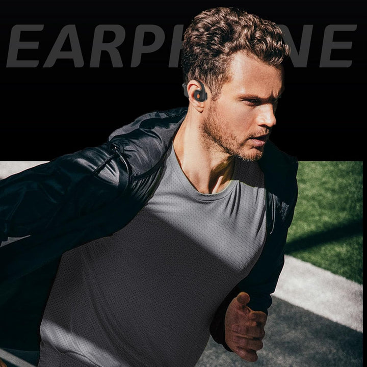 Knochenschall Kopfhörer Bluetooth 5.3 Open Ear Kopfhörer Kabellos IPX6 wasserdichte Sportkopfhörer H