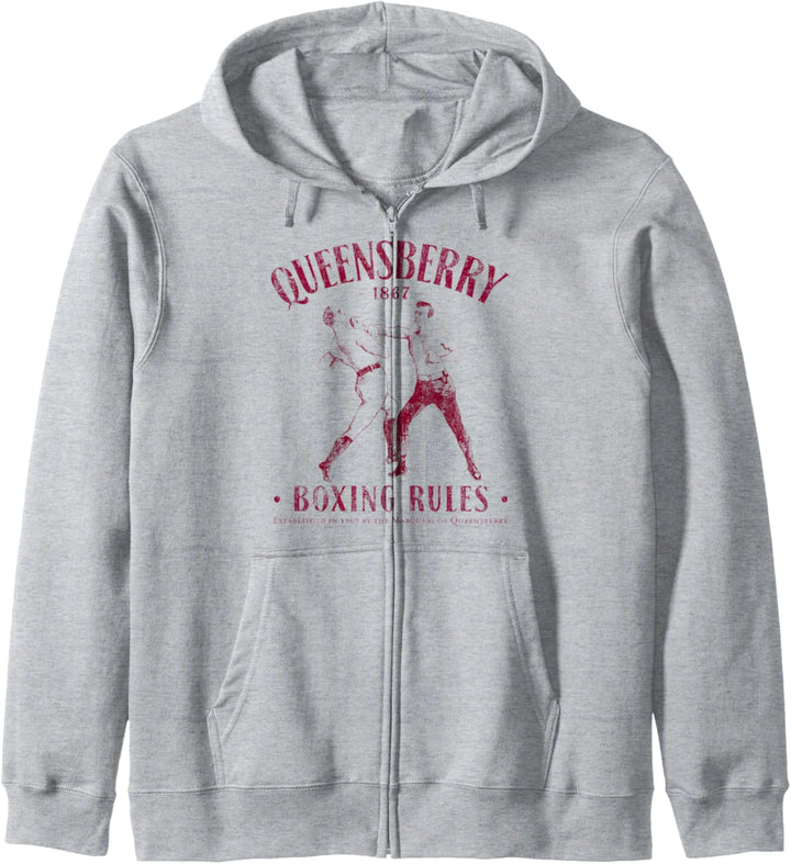 Distressed Vintage Boxing Gift - Queensbury Boxing Rules Kapuzenjacke