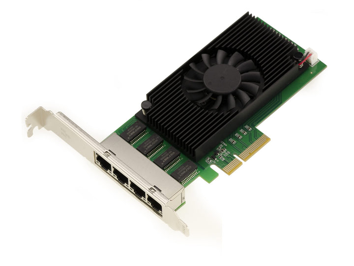 KALEA-INFORMATIQUE PCIe 2.5 x4 LAN Gigabit Ethernet 4 RJ45-Ports Karte. Quad Chipsatz Intel I225 - N
