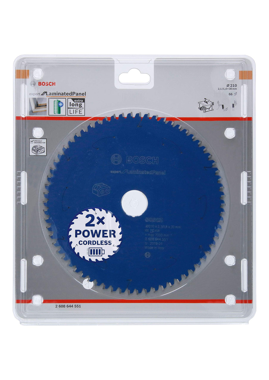 Bosch Accessories 1x Kreissägeblatt Expert for Laminated Panel (Spanplatten, Sägeblatt Ø 210 x 30 x