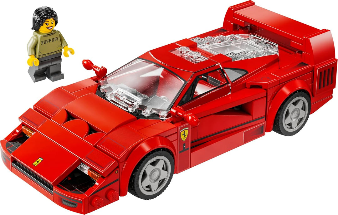 LEGO Speed Champions Ferrari F40 Supersportwagen, Spielset mit baubarem Spielzeugauto und Fahrer-Min