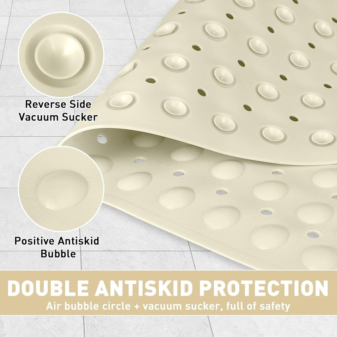 Duschmatte rutschfest Eckduschmatte 70 * 70cm, Duscheinlage Dreieckig mit Saugnäpfe für Eckdusche, D