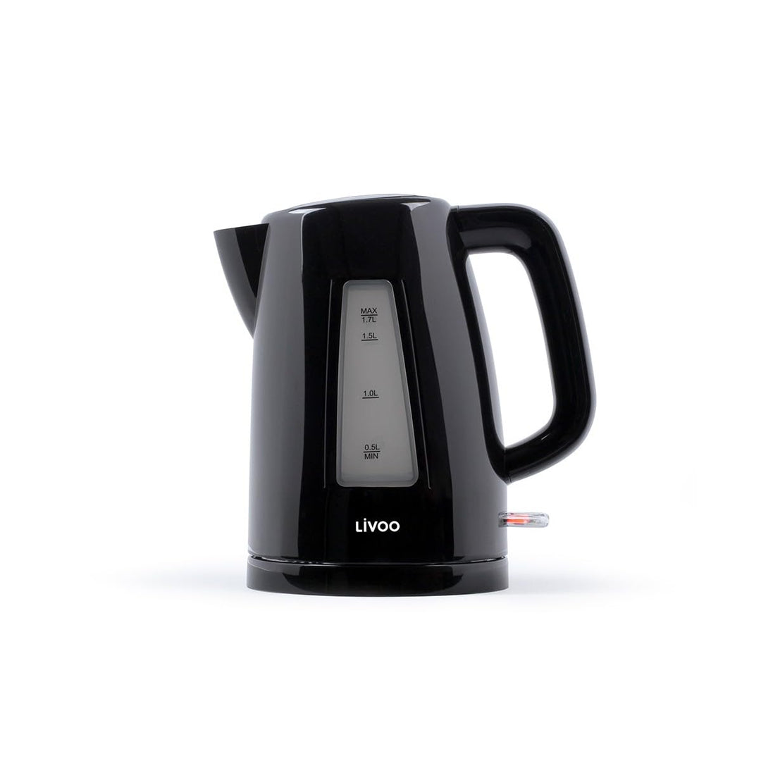 Bollitore - Livoo - Dod184n - 2200 W - 1,7 L - Base Girevole A 360? - Nero 1.7 Liter Schwarz, 1.7 Li