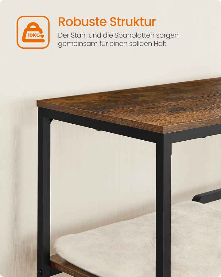 Feandrea Kratzbaum, Katzenbaum, 2-in-1-Möbel, vintagebraun PCT112X01