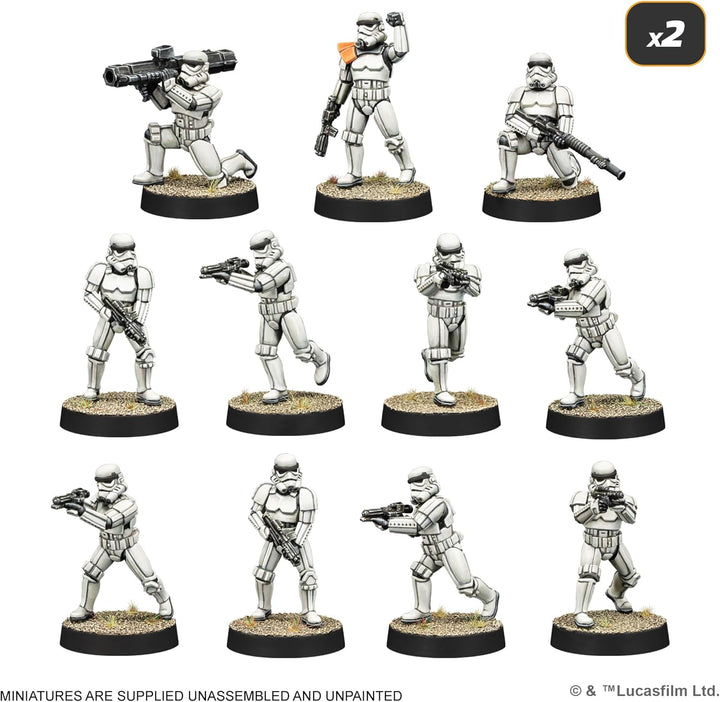 Asmodee, Star Wars: Legion – Galactic Empire Starter Set (Galaktisches Imperium-Starterset), Atomic
