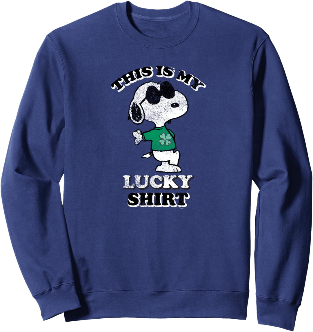 Peanuts St Patrick's Day Snoopy Glücklich Sweatshirt