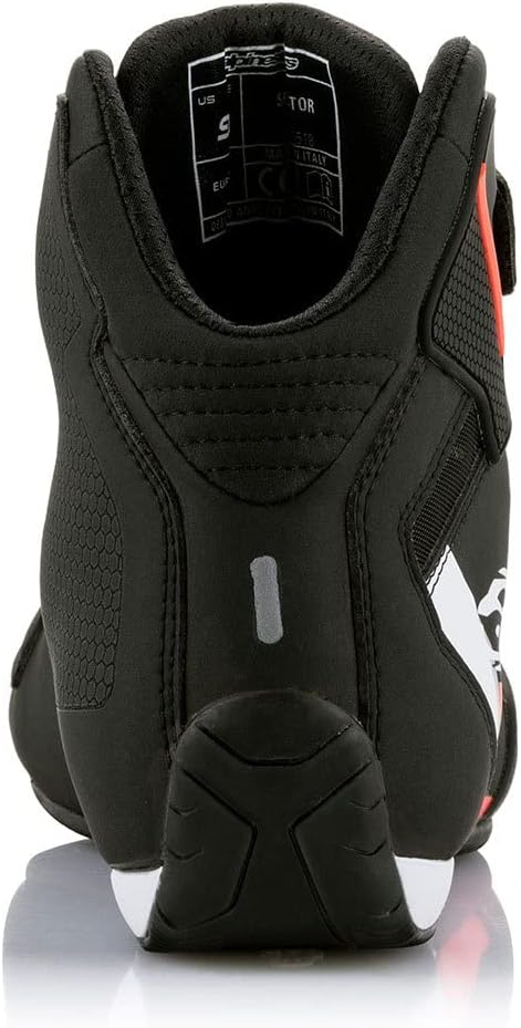 Alpinestars Unisex Motorradss Motorradstiefel 44 EU Black White Red Fluo, 44 EU Black White Red Fluo