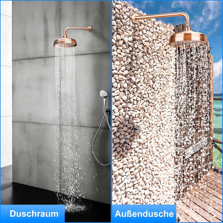 FUYIOCN 400mm Messing Brausearm Duscharm aus Kupfer 1/2 zoll Wandarm fur Duschkopf Regenduschkopf, D