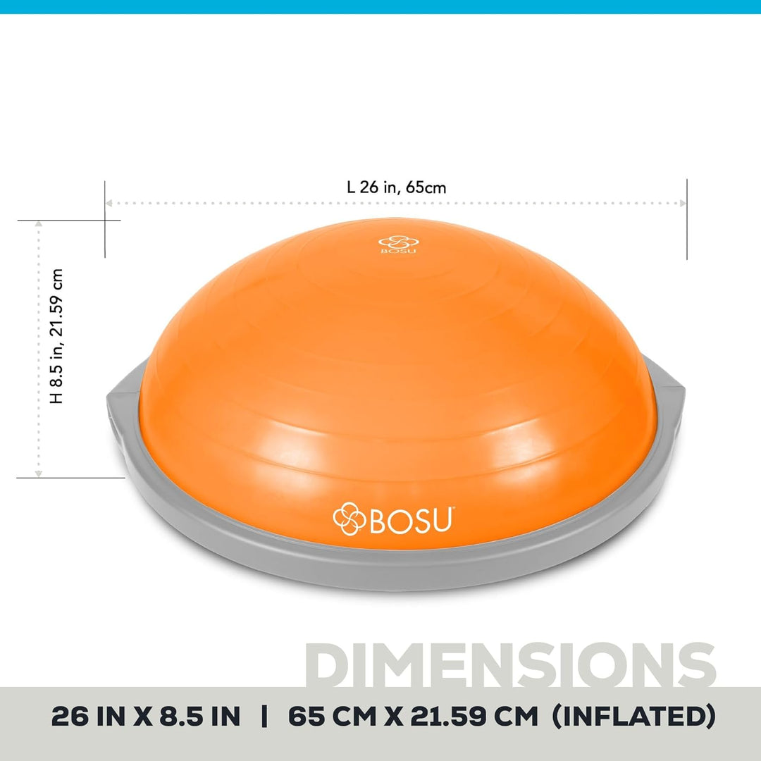 Bosu, Home Gym Equipment, The Original Balance Trainer, 66 cm Durchmesser Orange/Grau, Orange/Grau