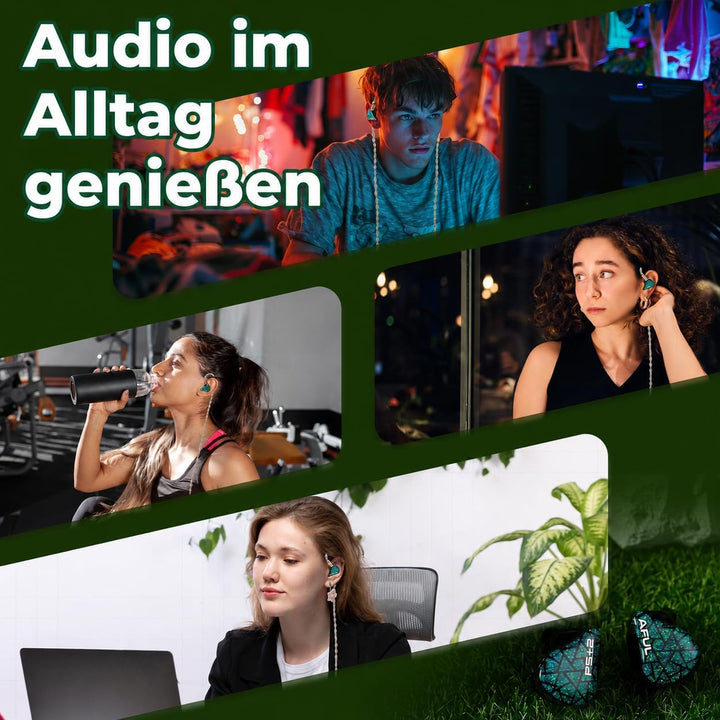 HiFiGo AFUL Performer 5+2/7 IEMs, 1Micro Planar + 2DD + 4BA In-Ear-Monitor mit 3D-Gedruckter Akustik