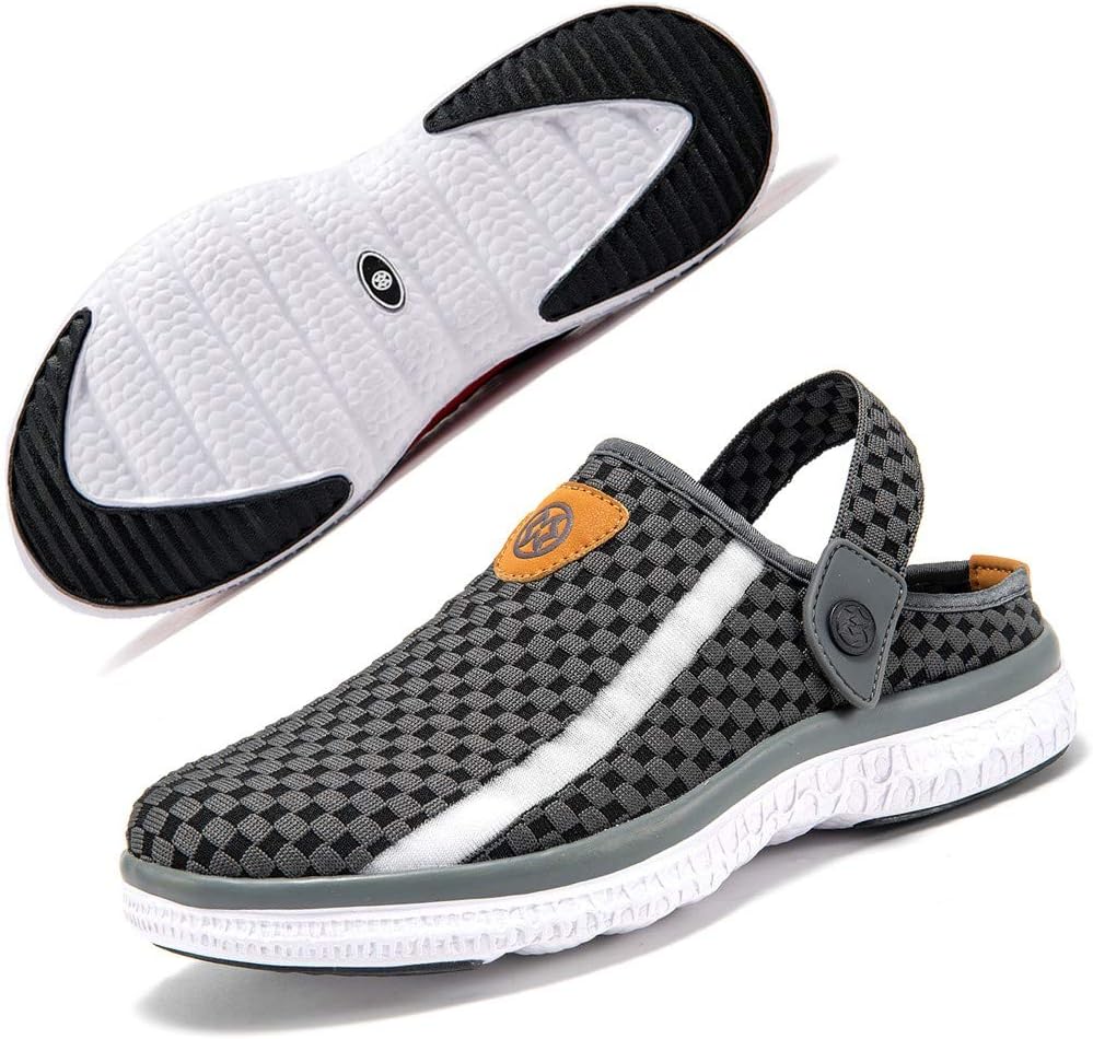 Unisex Clogs Hausschuhe Atmungsaktiv Mesh Pantoletten Sommer Beach Freizeit Schuhe rutschfest Weiche