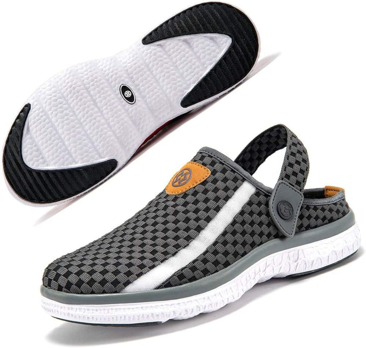 Unisex Clogs Hausschuhe Atmungsaktiv Mesh Pantoletten Sommer Beach Freizeit Schuhe rutschfest Weiche