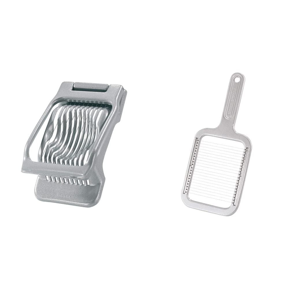 Westmark Eierteiler für runde und ovale Scheiben, Aluminium/Rostfreier Edelstahl, Duplex, Grau, 1020