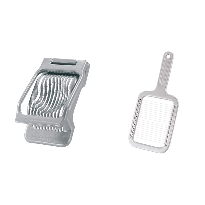 Westmark Eierteiler für runde und ovale Scheiben, Aluminium/Rostfreier Edelstahl, Duplex, Grau, 1020