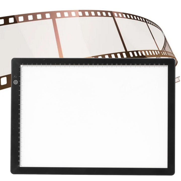 Diabetrachter Lichtbox, A4 Diabetrachter, Diafilm Negativscannen, mit 3 Einstellbaren Helligkeiten,
