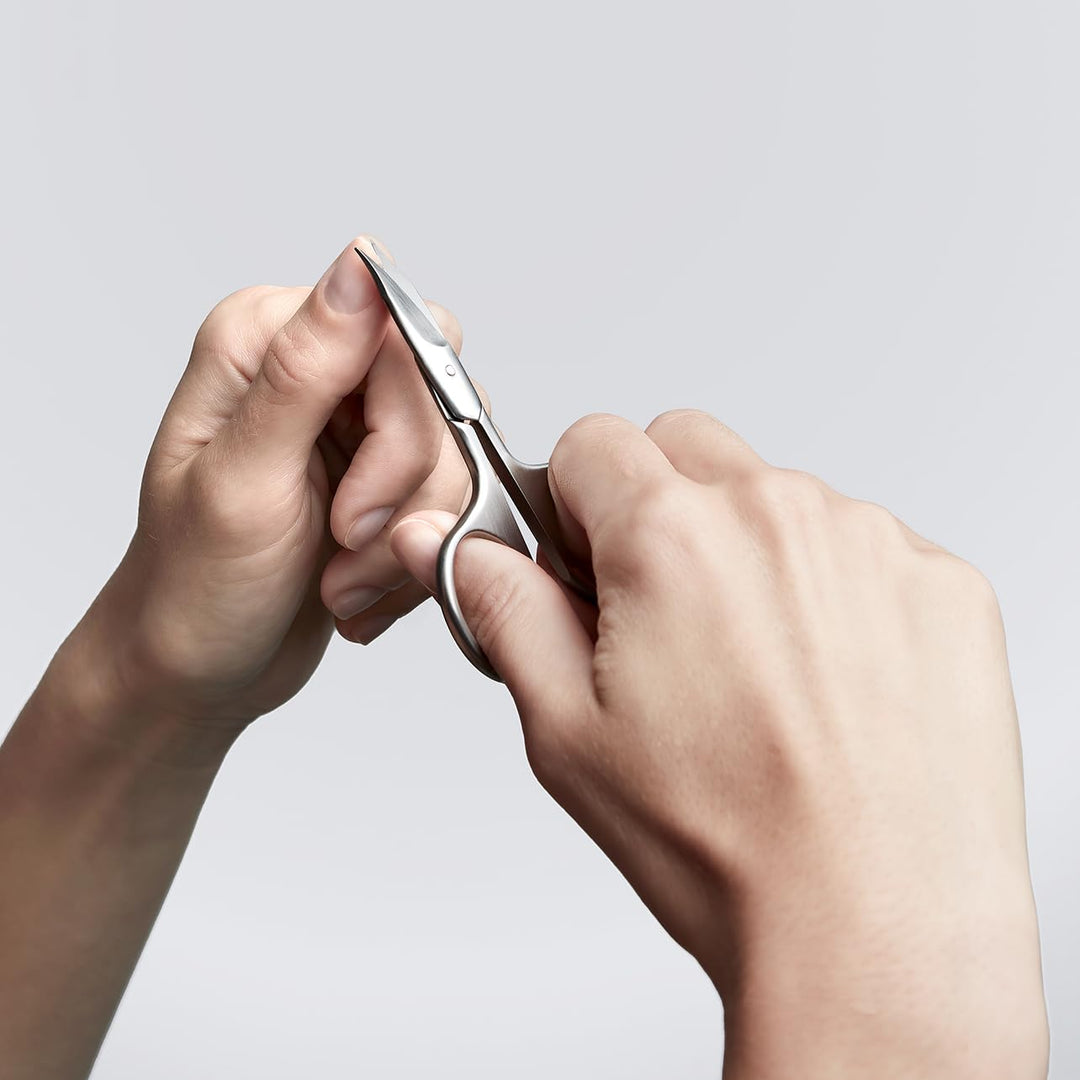 ZWILLING Maniküreset 5-teilig Nagelpflegeset aus Rindleder mit Reissverschluss, Premium, Taupe, 5-Te
