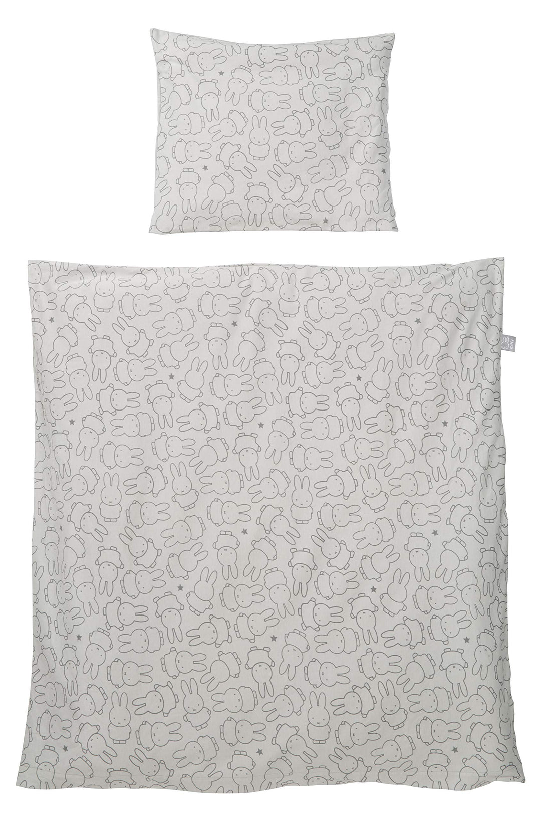 roba Babybettwäsche Miffy® 80 x 80 cm - Bettwäsche Set für Babybett &amp; Beistellbett - Hasen Motiv - B