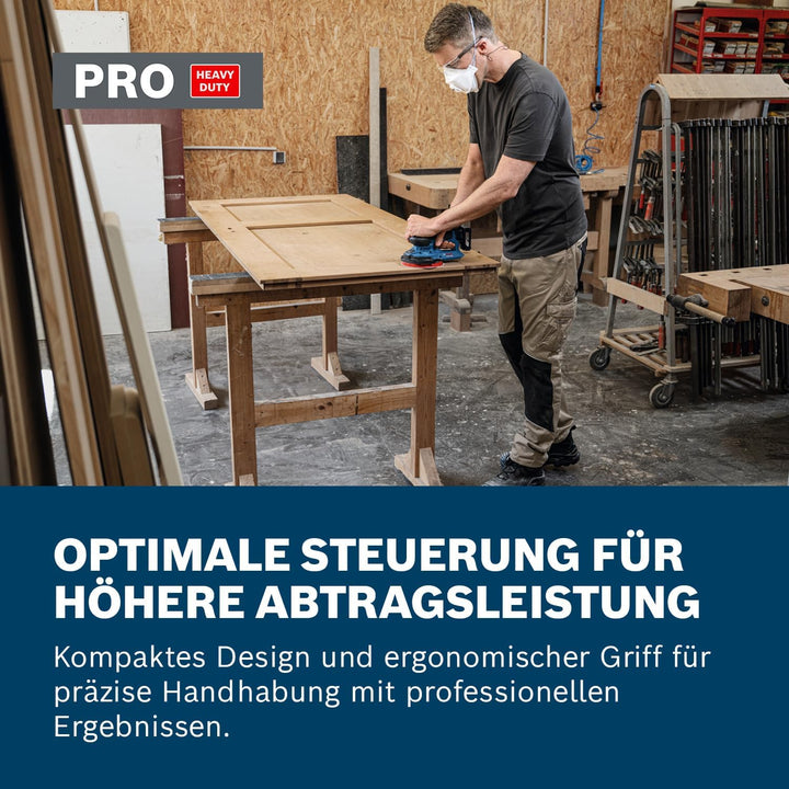 Bosch Professional 12V Akku-Exzenterschleifer GEX 12V-150-3 (inkl. Schleifteller, Schleifblatt, Schu