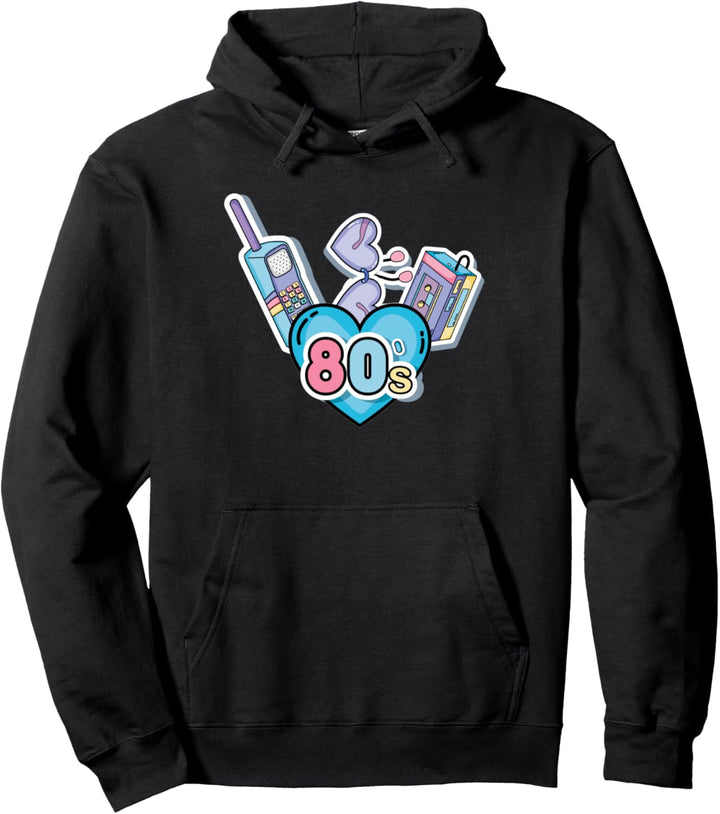 80er Jahre Retro Kostüm Outfit Mottoparty 80er Kostüm Party Pullover Hoodie