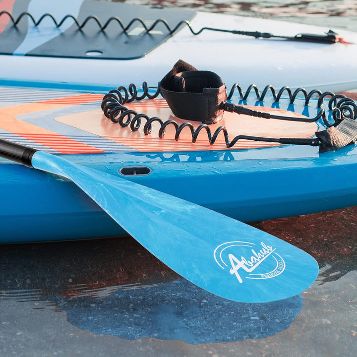 Abahub 3teilig Carbon SUP Paddel mit Paddeltasche Stand Up Teleskoppaddel 170-218cm Karbonschaft+Kun