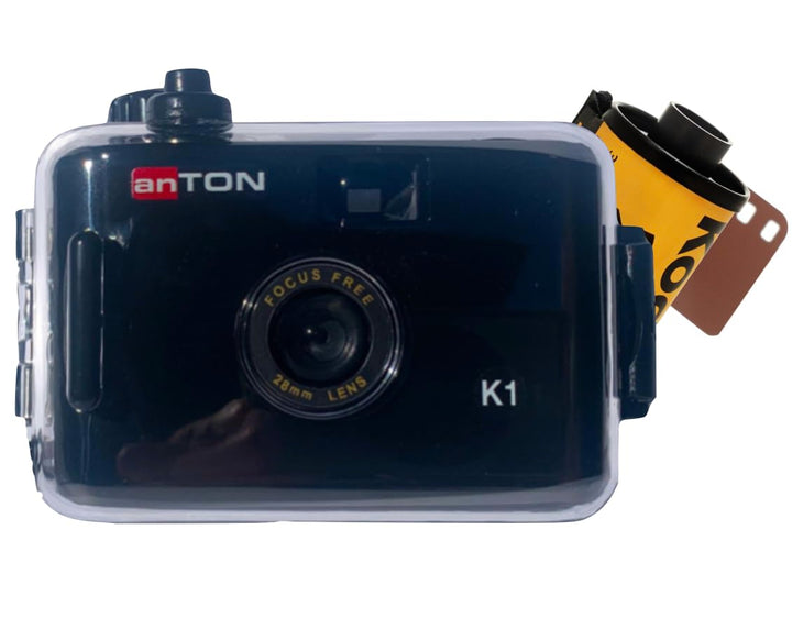 Anton K1 Nachfüllbare Wiederverwendbare Kleinbild Film 35mm Kamera im Set mit Color Bilder Film + Ac