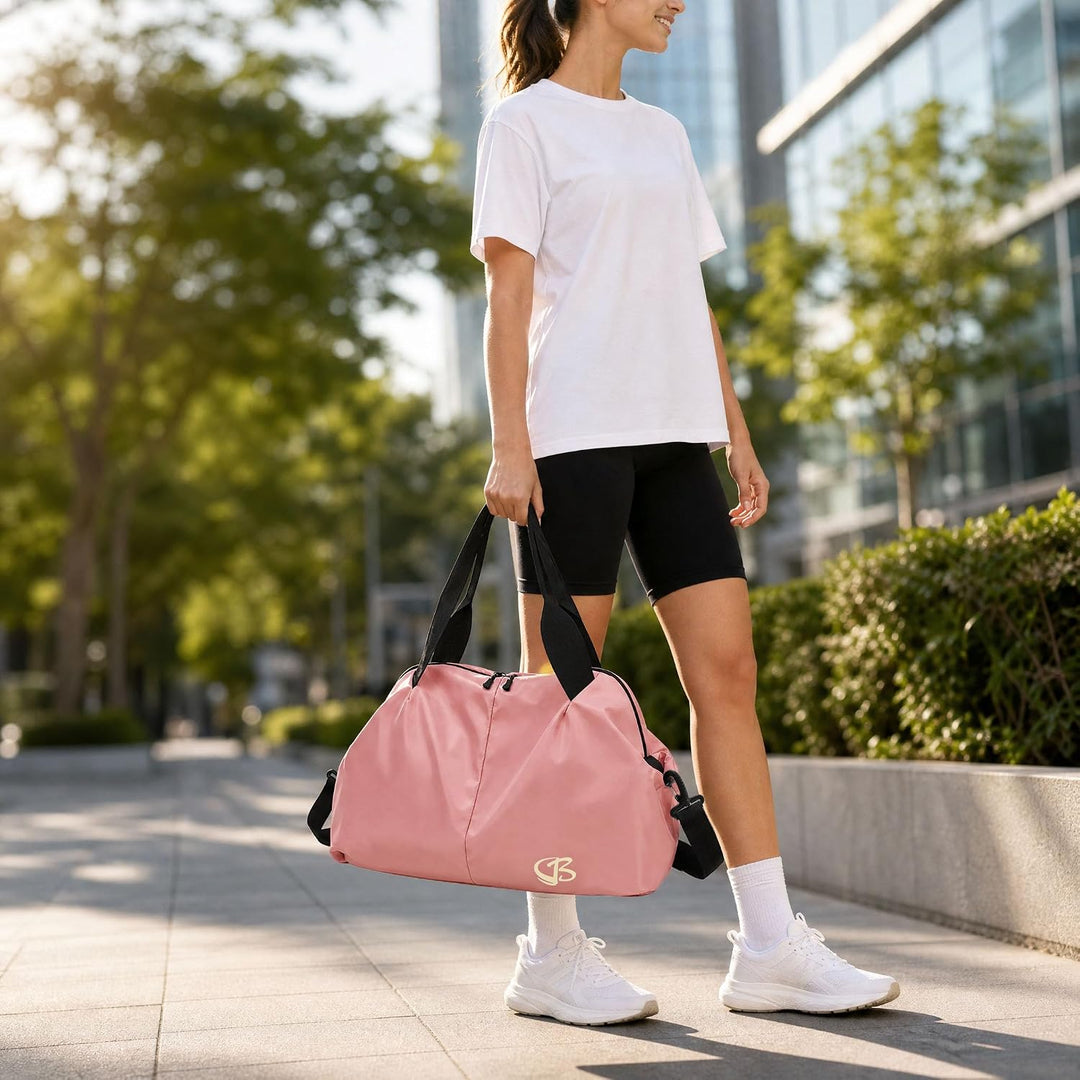 Sporttasche Damen Klein Reisetasche, 45x27x20 cm, mit Nassfach, Weekender Fitness Gym Bag, Sport Tas