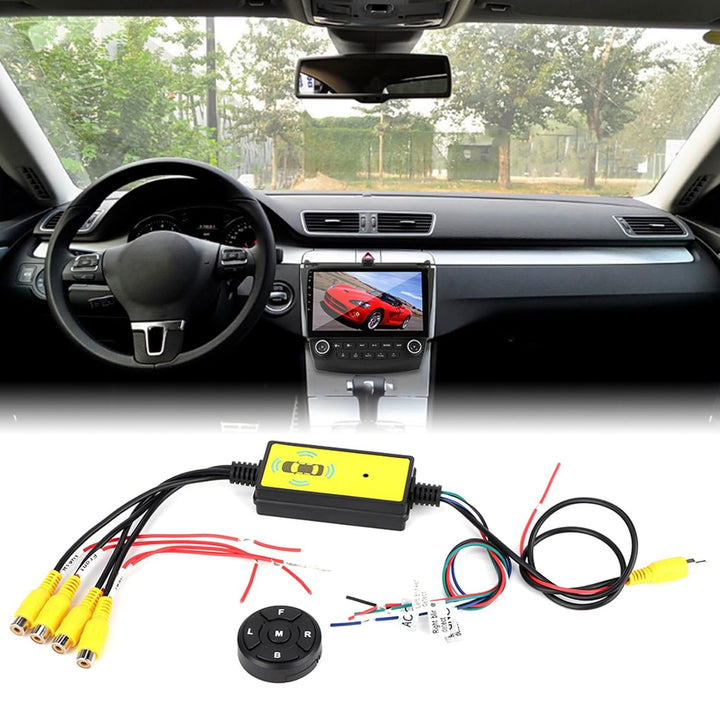Bediffer Auto R¨¹ckfahrkamera Splitter Schalter, 4 Eing?nge 1 Auto Video Umschalter Videosystem Auto