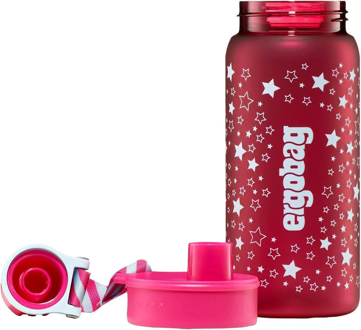 ergobag Trinkflasche BPA-frei 550 ml, auslaufsicher und Kohlensäure geeignet, spülmaschinengeeignet,
