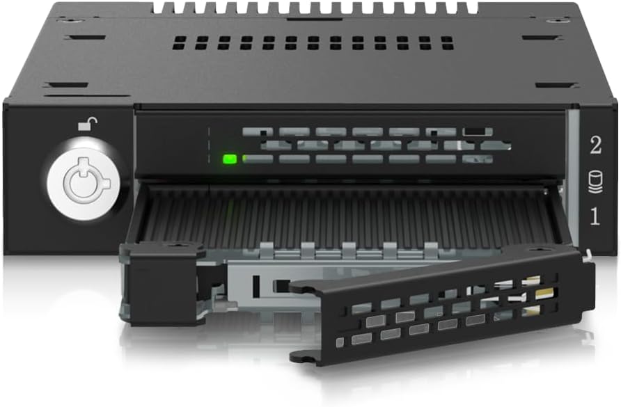 ICY DOCK ToughArmor MB834M2K-B - 2X M.2 NVMe PCIe4.0 bis zu 64Gbps SSD zu 2X MiniSAS HD Hot Plug Wec
